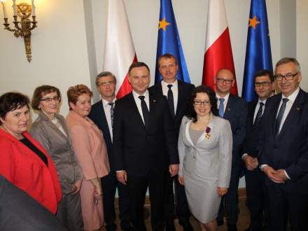 Uroczystość odznaczenia Złotego Krzyża Zasługi